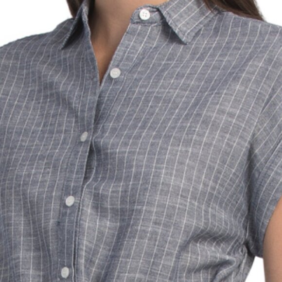 MAX STUDIO Roll Sleeve Belted Maxi Dress - Picture 3 of 3